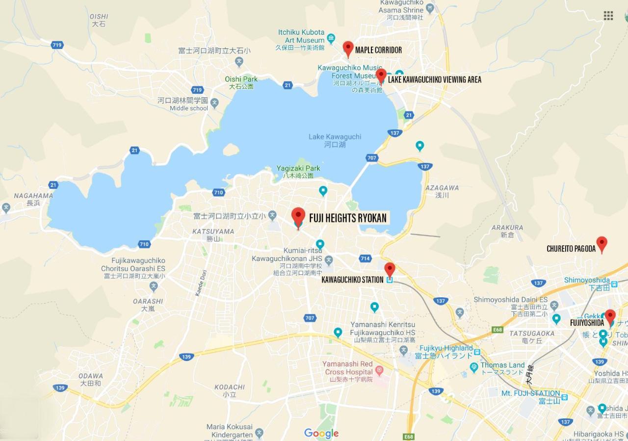 Ryokan Fuji Heights ฟูจิคาวากุจิโกะ ภายนอก รูปภาพ